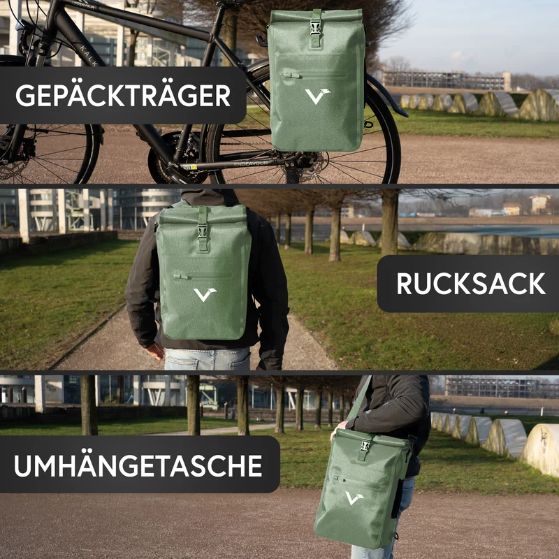 ValkOne 3in1 Fahrradtasche - perfekt für deinen Alltag! - B-Ware