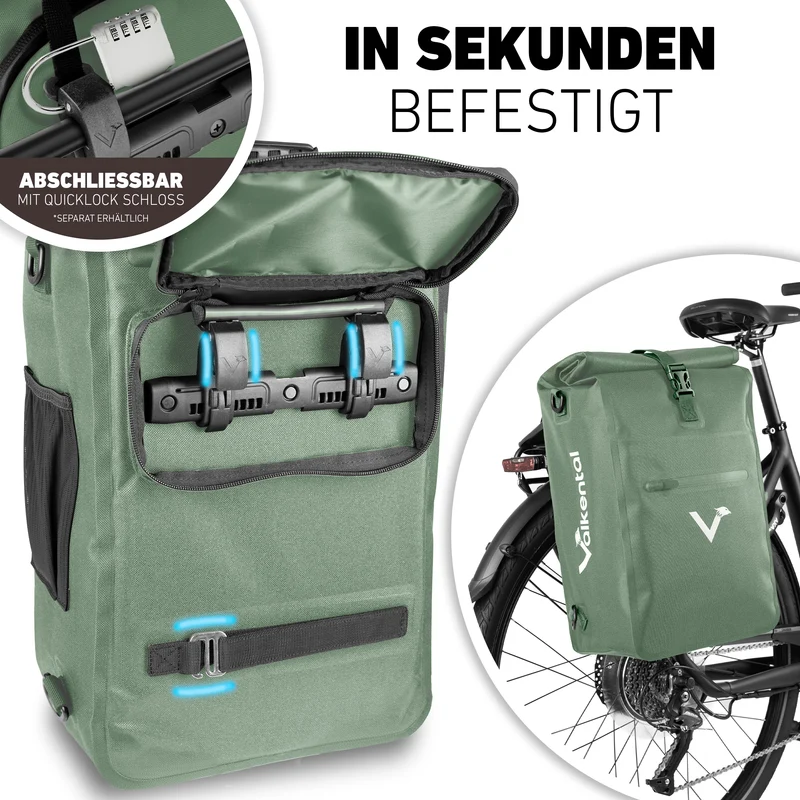 ValkOne 3in1 Fahrradtasche - perfekt für deinen Alltag! - B-Ware