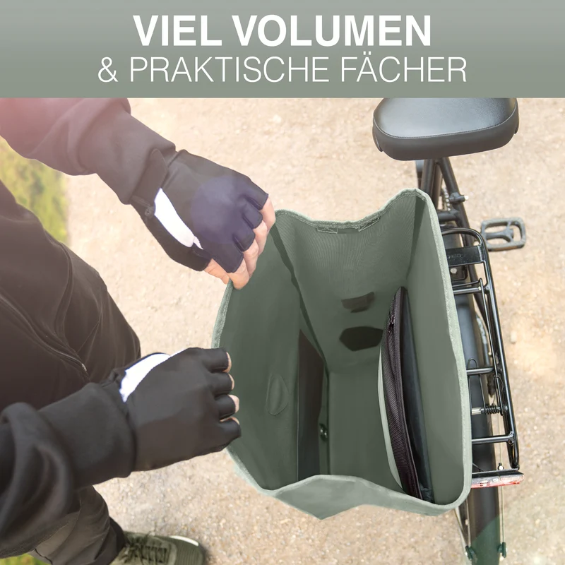 Bike Bag Urban - Praktische 2in1 Gepäckträgertasche im urbanen Look