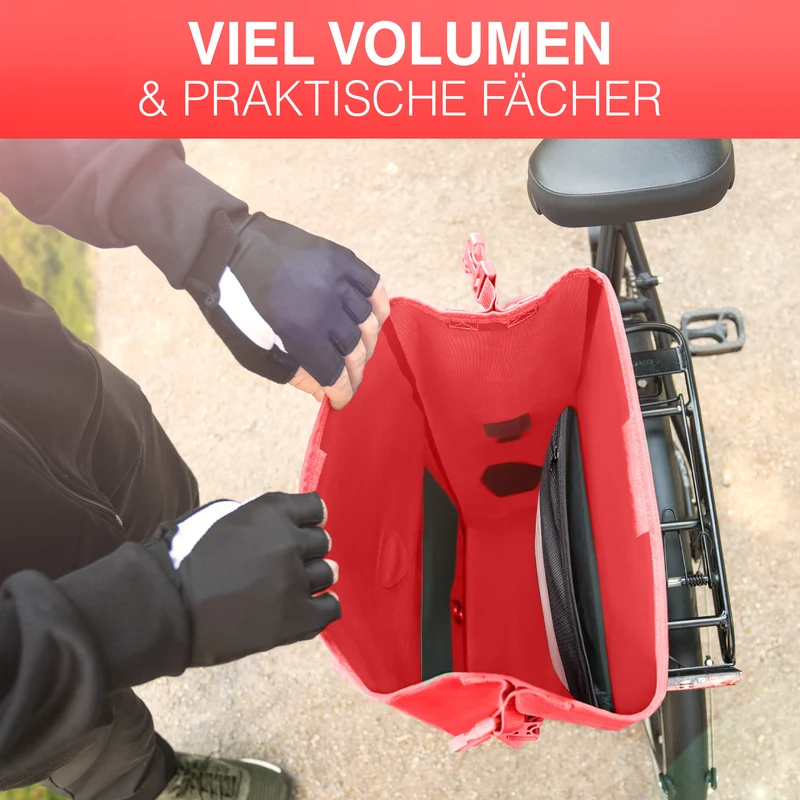 Bike Bag Urban - Praktische 2in1 Gepäckträgertasche im urbanen Look - B-Ware