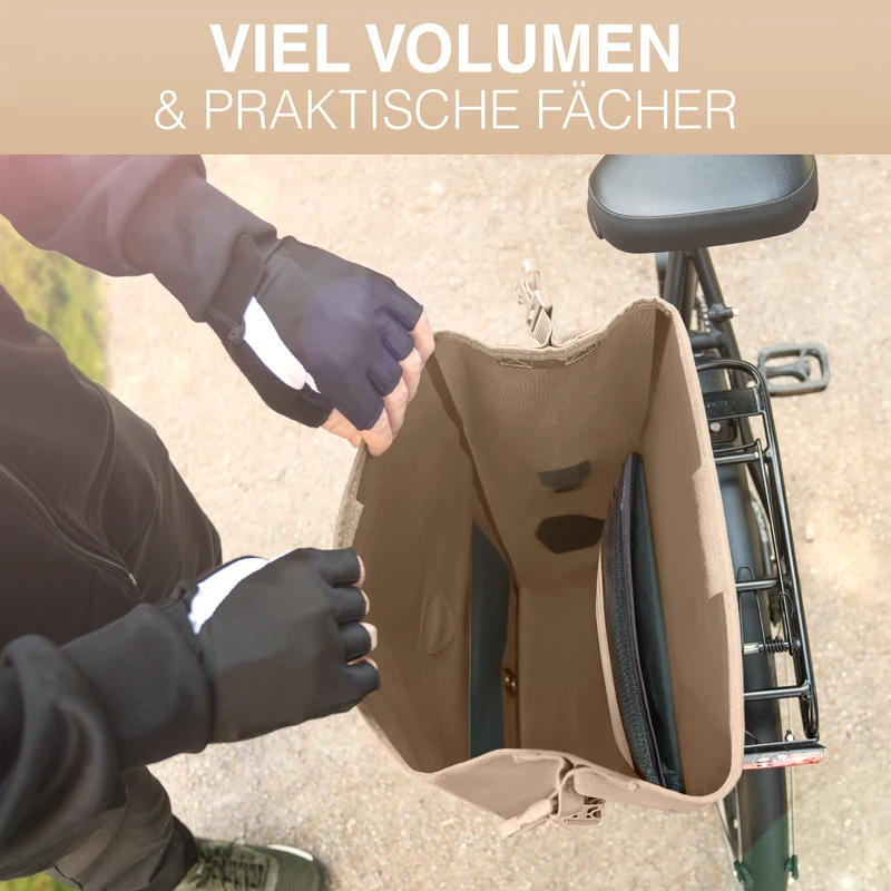 Bike Bag Urban - Praktische 2in1 Gepäckträgertasche im urbanen Look