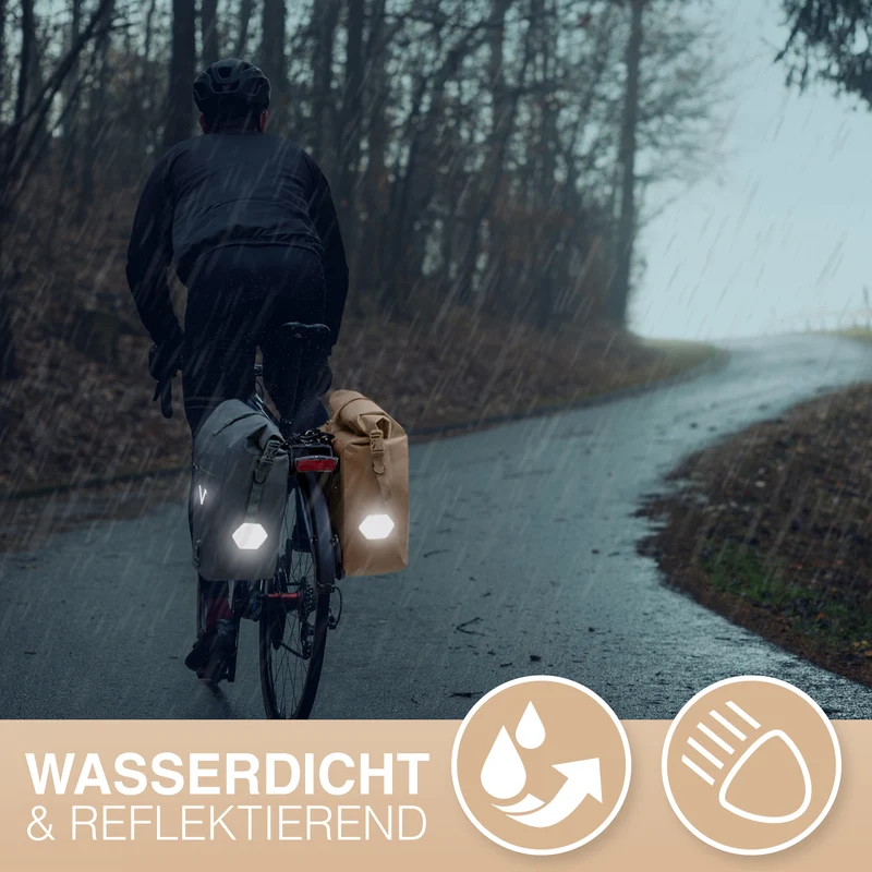Bike Bag Urban - Praktische 2in1 Gepäckträgertasche im urbanen Look