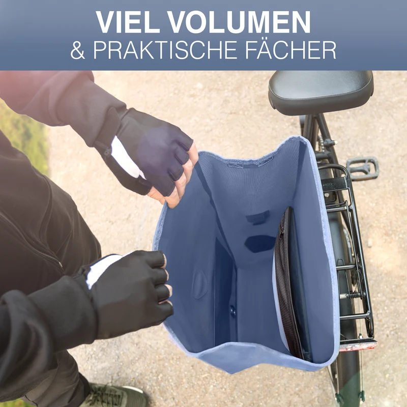 Bike Bag Urban - Praktische 2in1 Gepäckträgertasche im urbanen Look