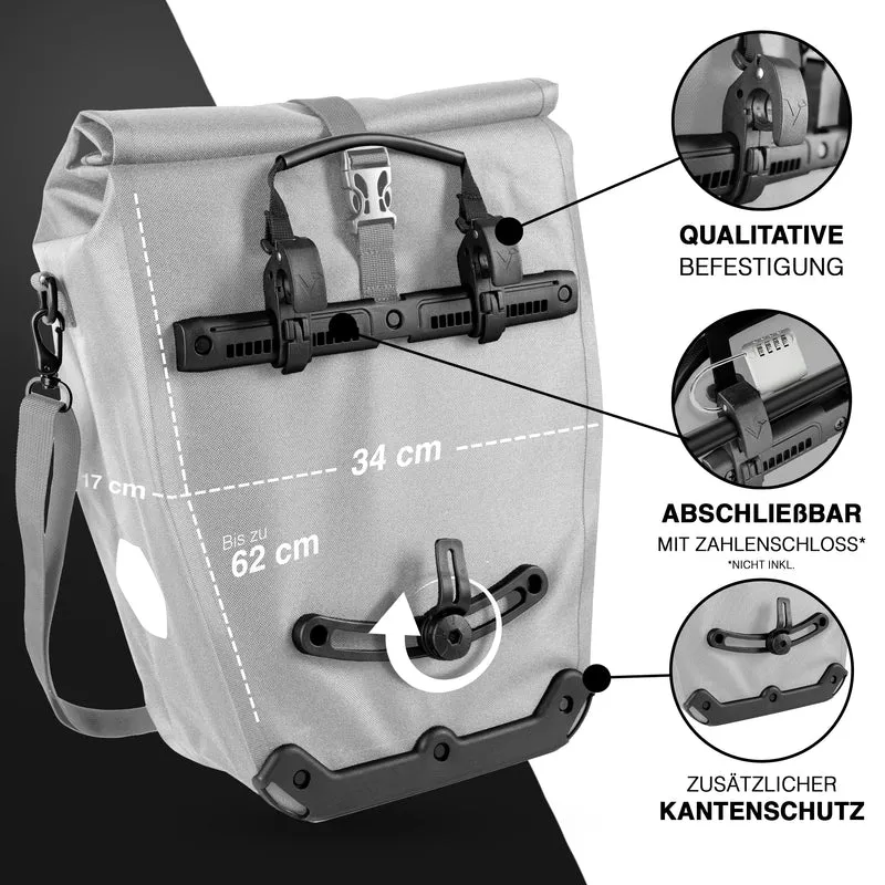 Bike Bag Urban - Praktische 2in1 Gepäckträgertasche im urbanen Look