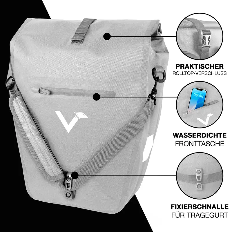 Bike Bag Urban - Praktische 2in1 Gepäckträgertasche im urbanen Look