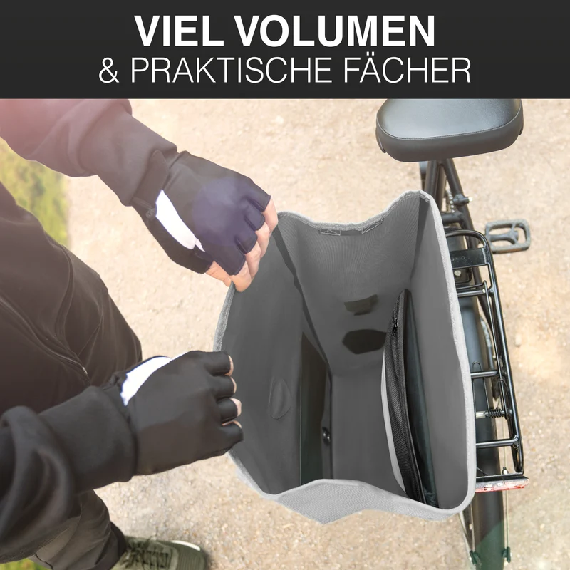 Bike Bag Urban - Praktische 2in1 Gepäckträgertasche im urbanen Look