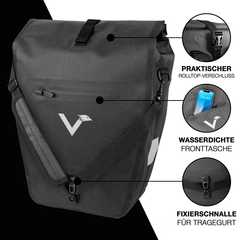 Bike Bag Urban - Praktische 2in1 Gepäckträgertasche im urbanen Look