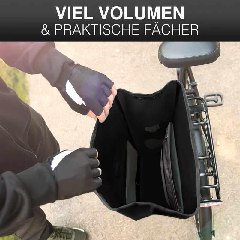 Bike Bag Urban - Praktische 2in1 Gepäckträgertasche im urbanen Look