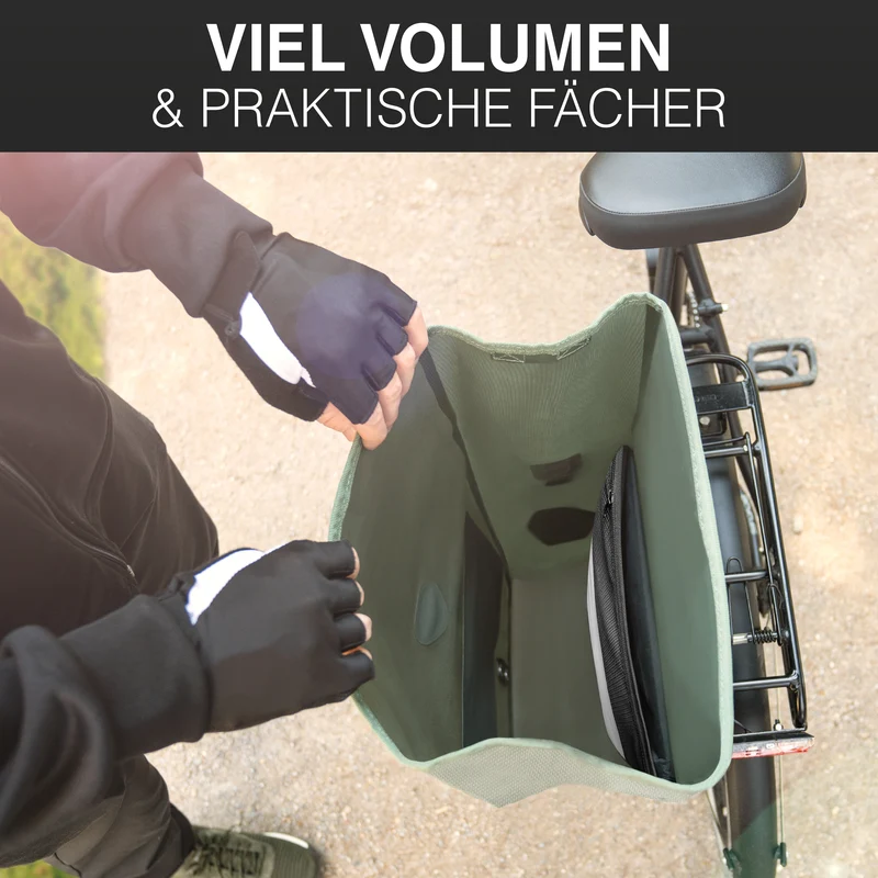 Bike Bag Urban - Praktische 2in1 Gepäckträgertasche im urbanen Look