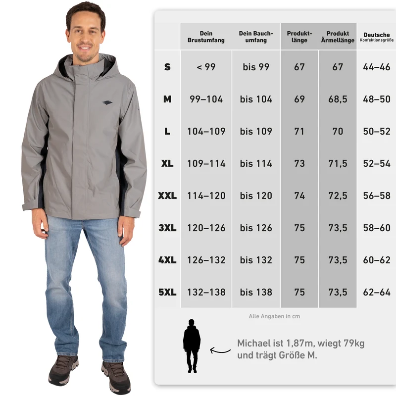 Rain Jacket - 100% reflektierende & wasserdichte Regenjacke