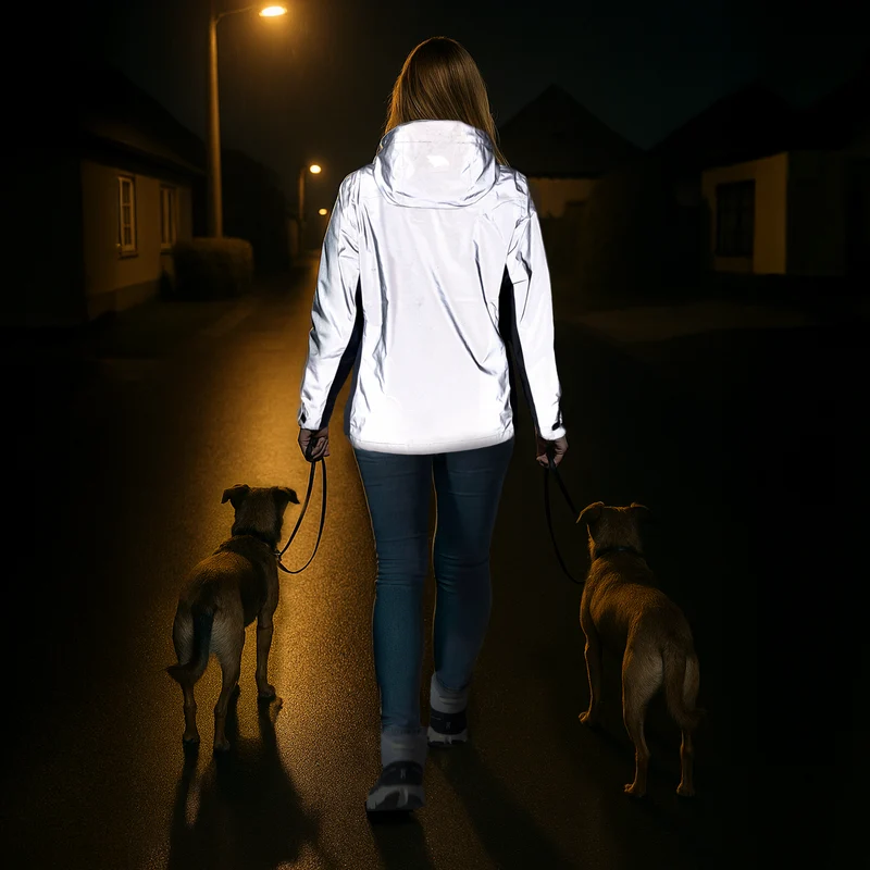 Rain Jacket - 100% reflektierende & wasserdichte Regenjacke - B-Ware