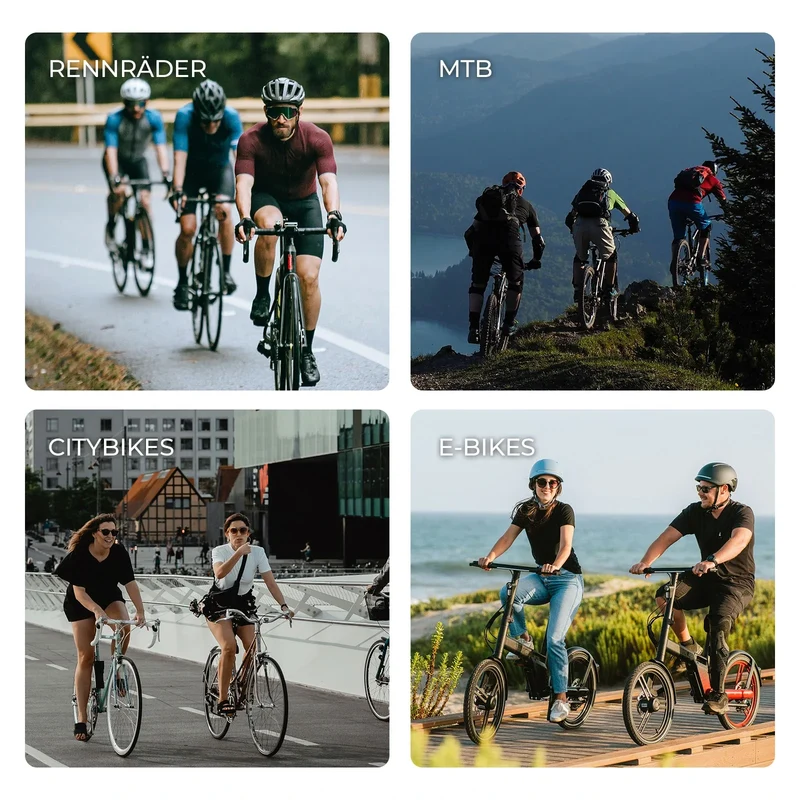Fahrradpedale rutschfest– Aluminium plattformpedale met reflektoren, abgedichte Kugellager, Anti-Rutsch-Pins, 9/16" Achse