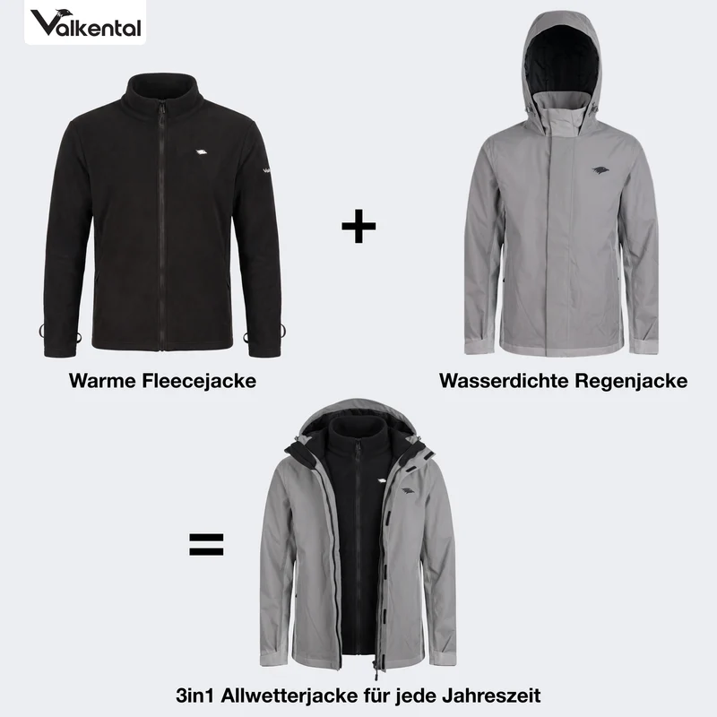 3in1 Smart Jacket - 100% reflektierend & wasserdicht