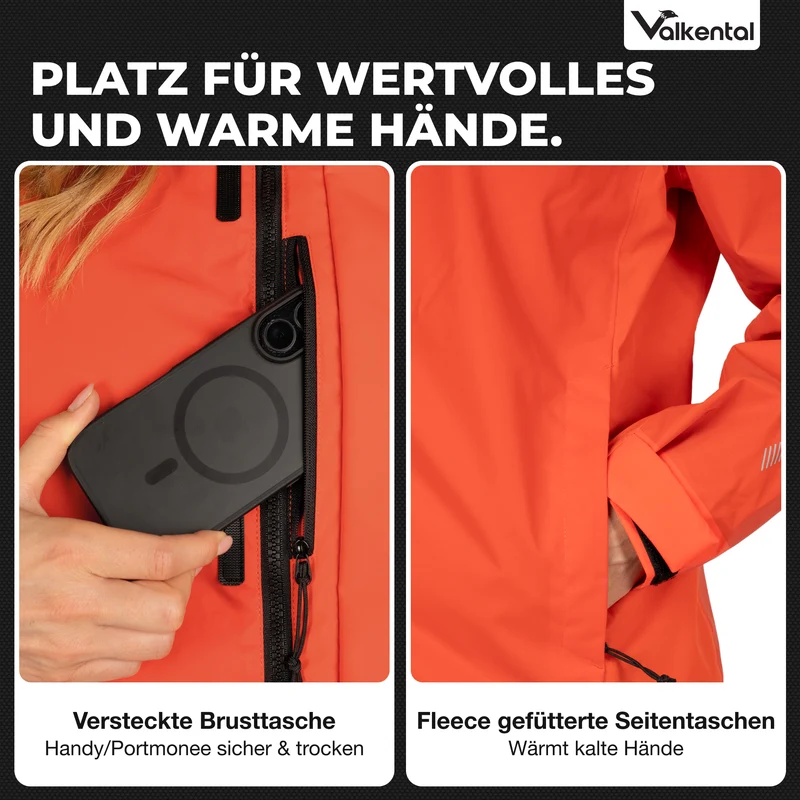 3in1 Smart Jacket - 100% reflektierend & wasserdicht mit Fleece Zipp-In - B-Ware