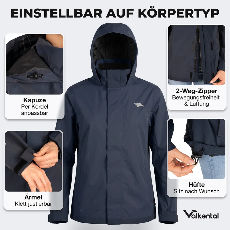 3in1 Smart Jacket - 100% reflektierend & wasserdicht mit Fleece Zipp-In - B-Ware