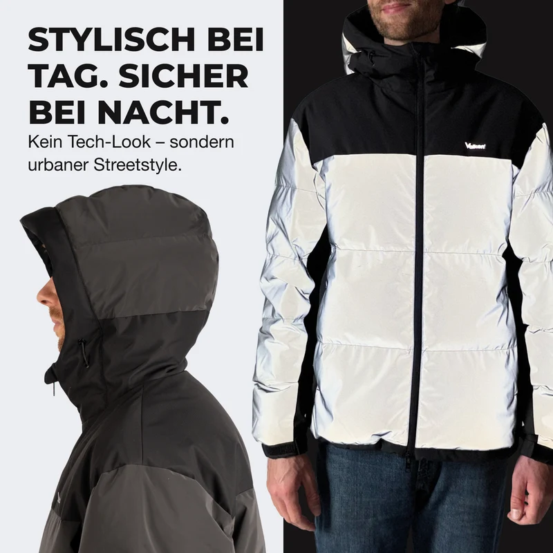 NEU: Reflective Puffer - 100% reflektierende Daunenjacke - B-Ware