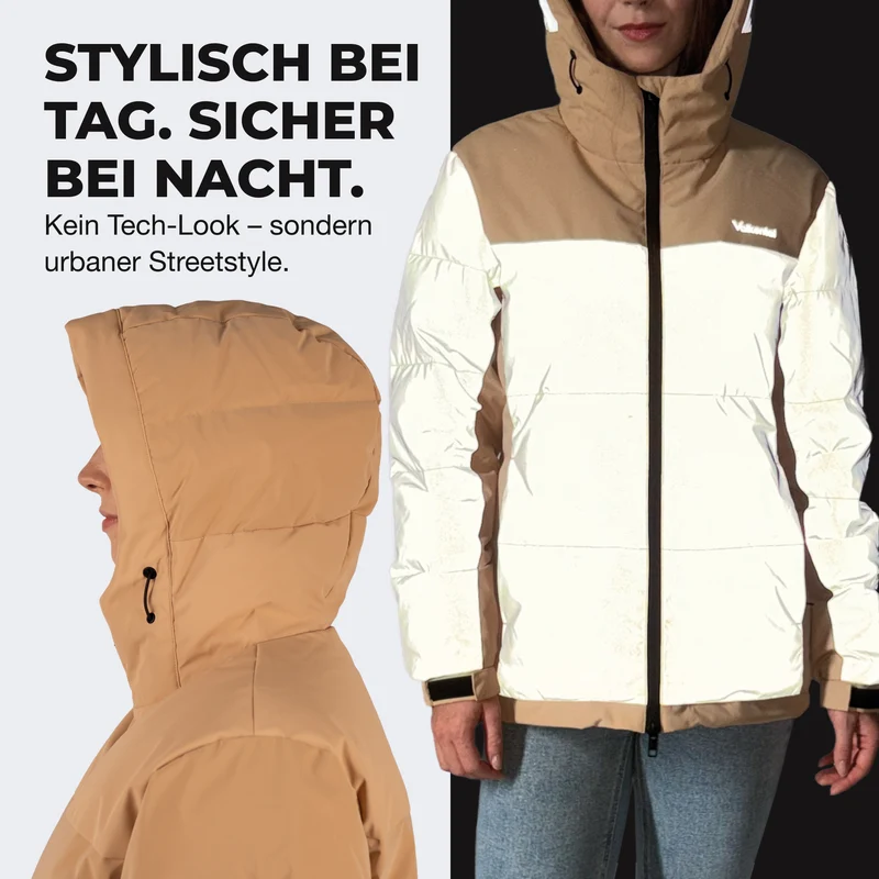 NEU: Reflective Puffer - 100% reflektierende Daunenjacke - B-Ware
