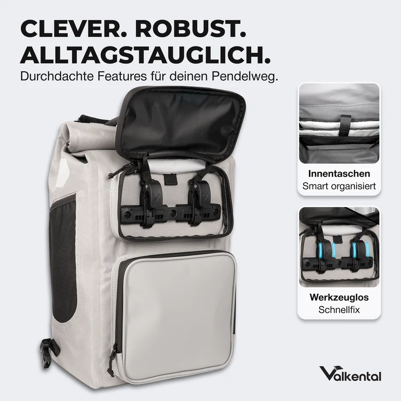 UrbanX 2.0 - 2in1 Fahrradtasche & Rucksack für die Stadt - B-Ware