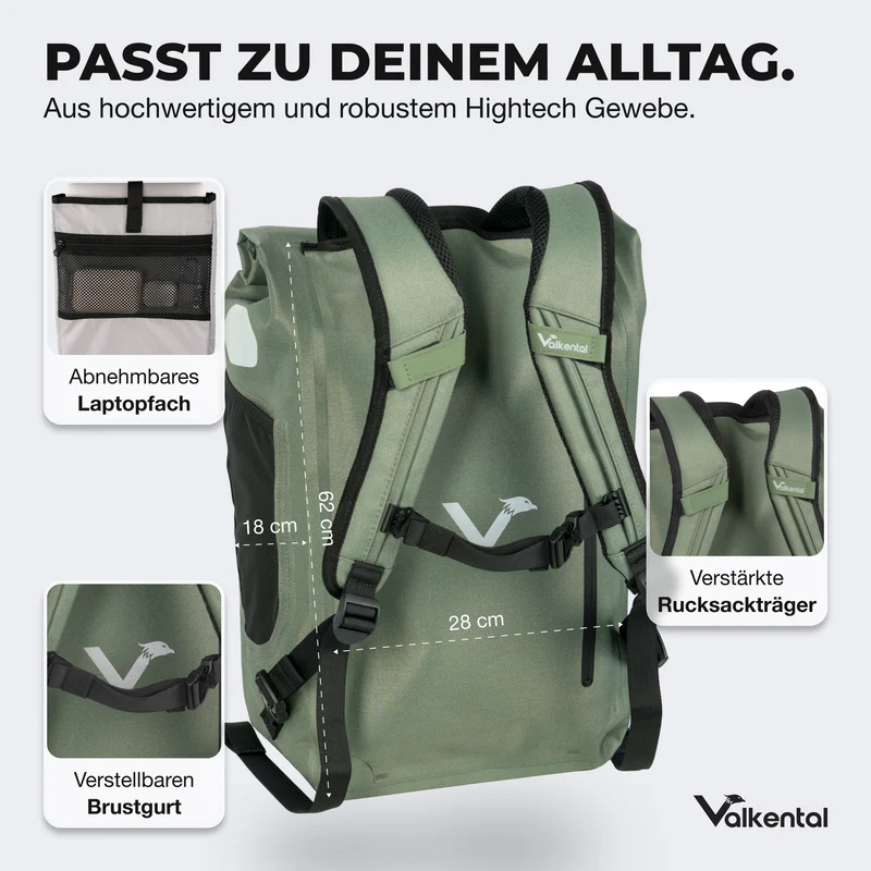 UrbanX 2.0 - 2in1 Fahrradtasche & Rucksack für die Stadt - B-Ware