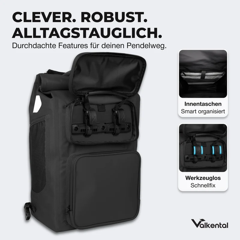 UrbanX 2.0 - 2in1 Fahrradtasche & Rucksack für die Stadt - B-Ware