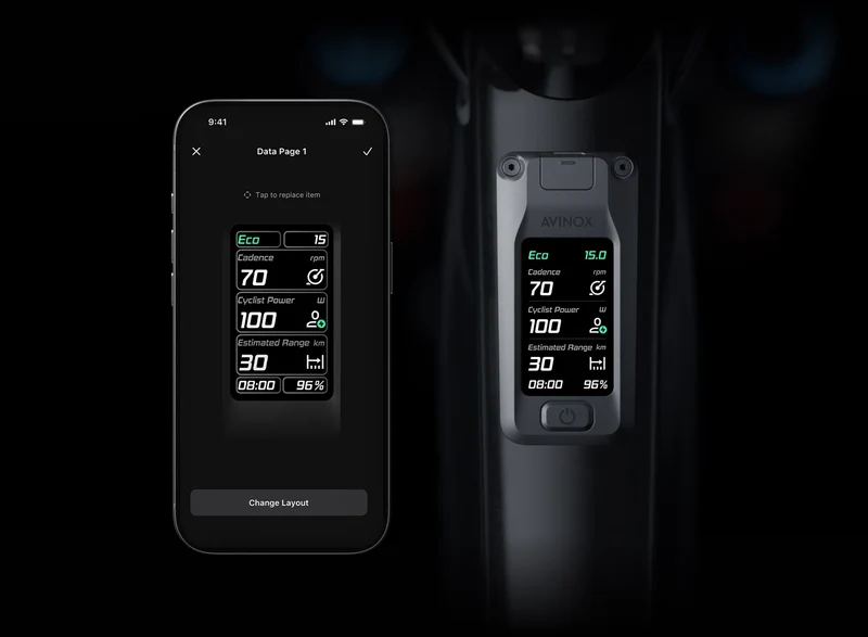 Avinox DP100-F/D Control Display | 2‑Zoll OLED Touchscreen für Avinox Motoren