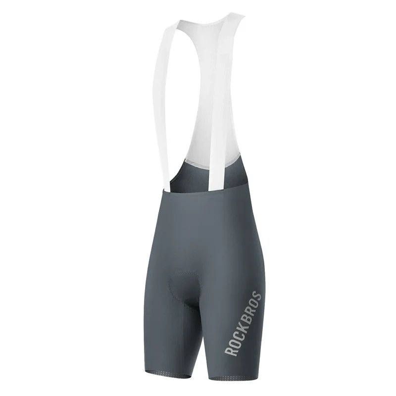 Herren Radlerhose mit Träger Gepolstert, Fahrradhose Kurz, Atmungsaktive schnelltrocknende