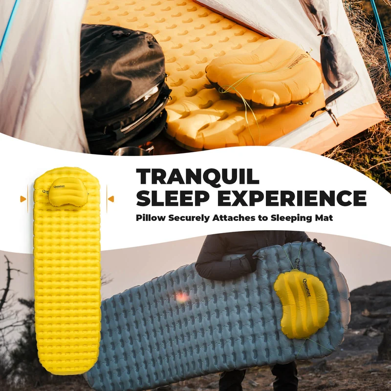 Qunature Aufblasbares Camping Kissen voor Outdoor Wandern