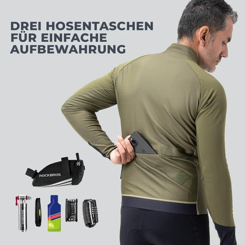 Fahrradjacke met reflexelementen Atmungsaktiv & Praktisch Herren