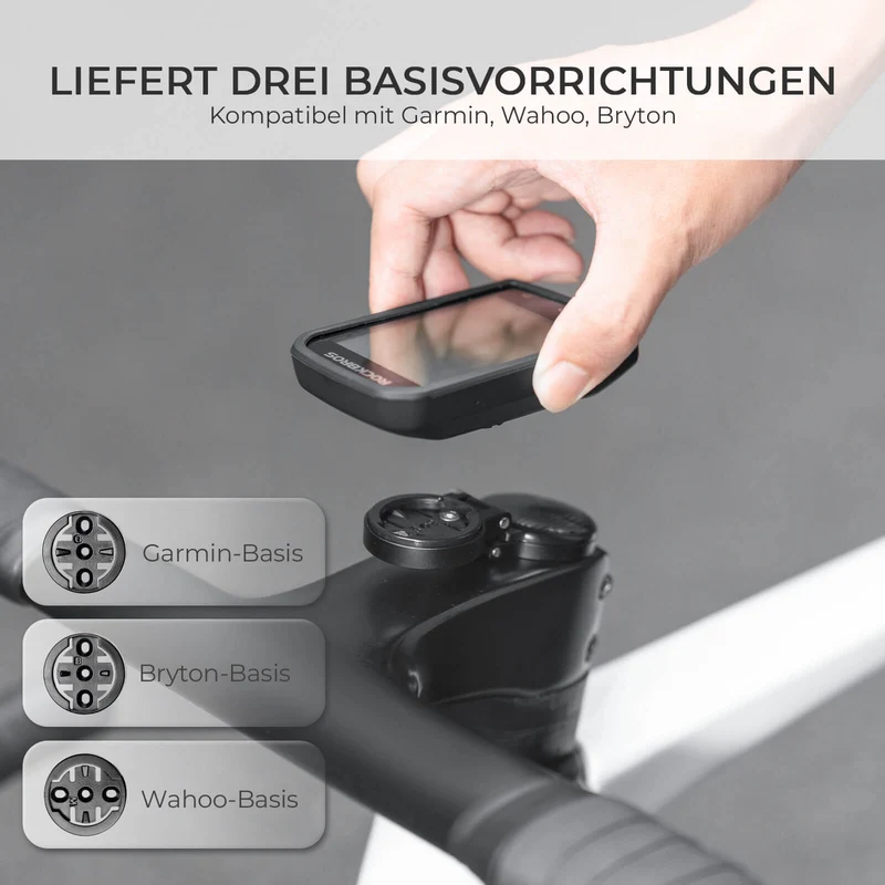 Fahrradcomputer Halterung compatibel met Garmin/Wahoo/Bryton