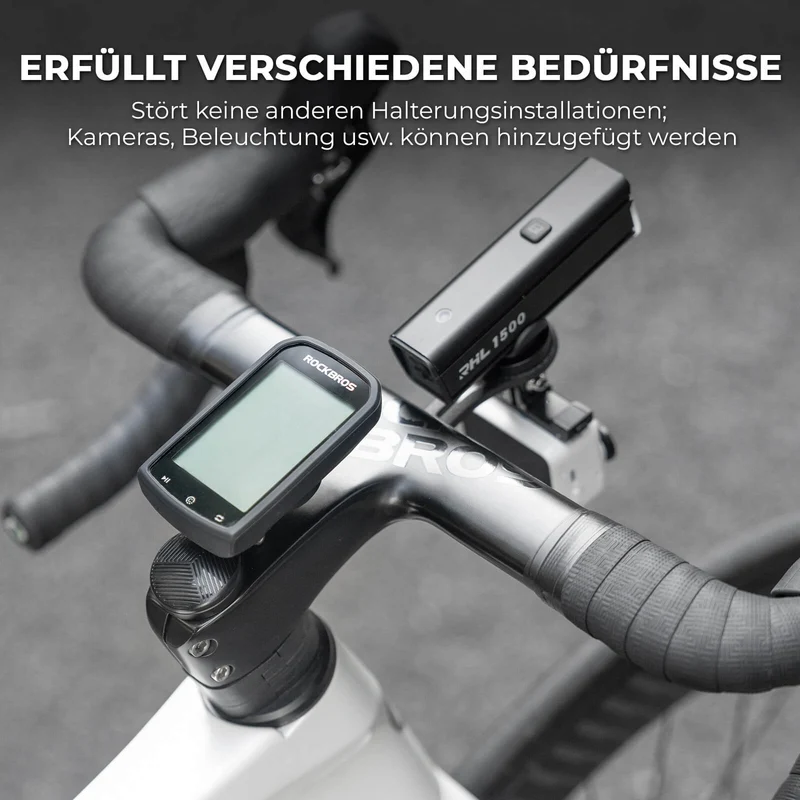 Fahrradcomputer Halterung compatibel met Garmin/Wahoo/Bryton