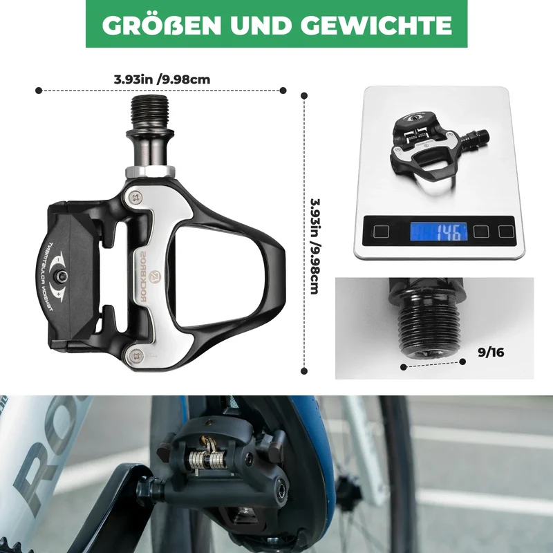 SPD Fahrradpedale 146g Leichtgewicht LOOK KEO Compatibel