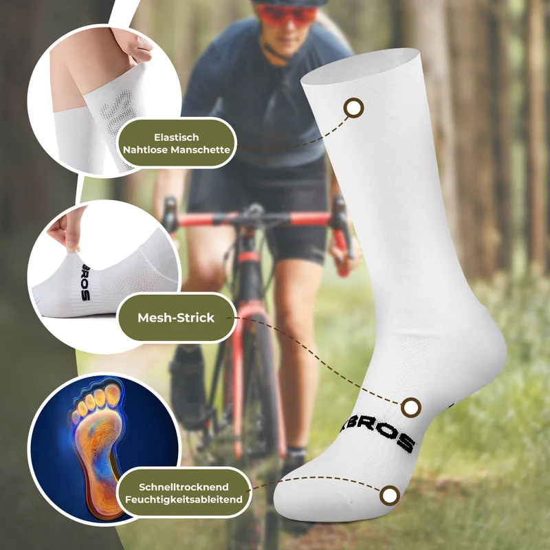 Fahrradsocken Atmungsaktive Kompressiesocken