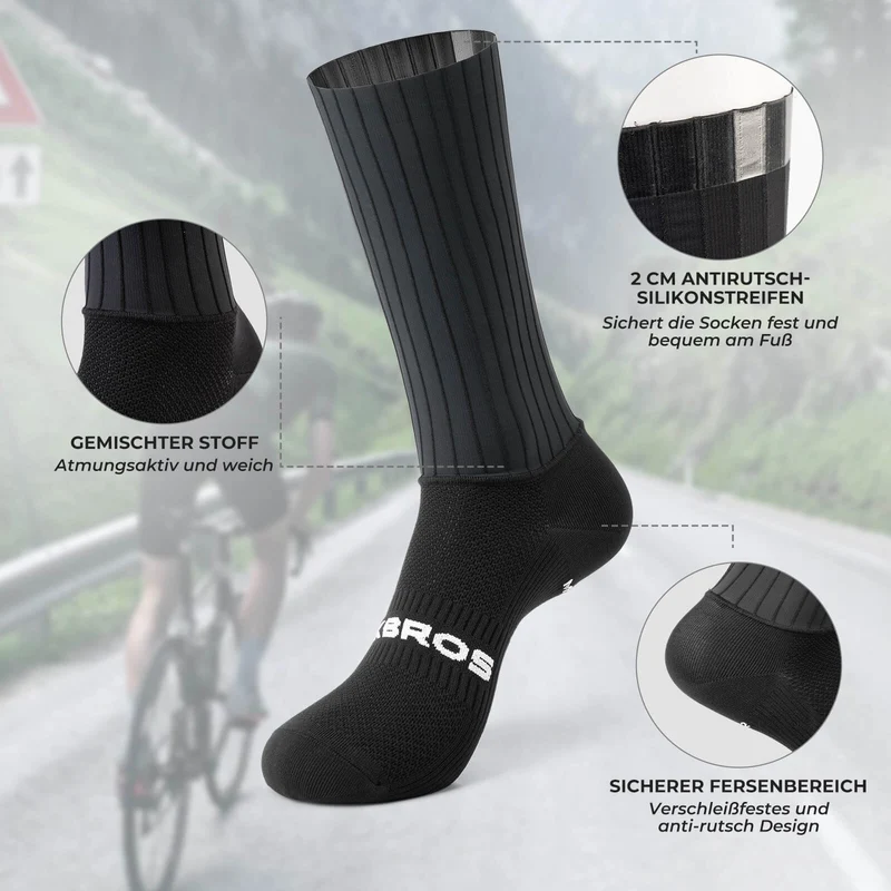 Fahrradsocken Atmungsaktive Kompressiesocken