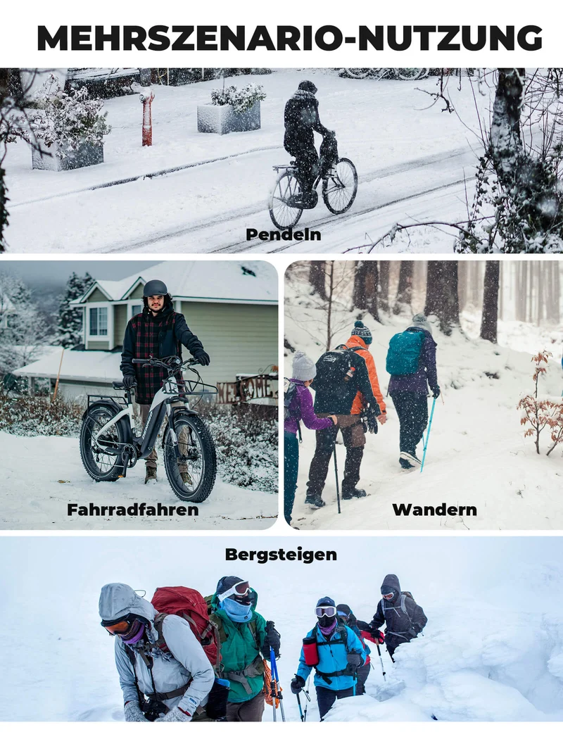 ROCKBROS Beheizbare Fahrradjacke met Typ-C-Anschluss