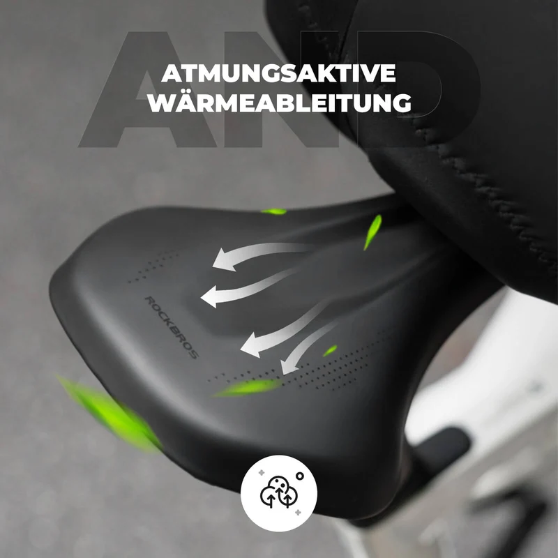 ROCKBROS Leichter Fahrradsattel mit Atmungsaktivität - Voor MTB, Rennrad, Gravelbike