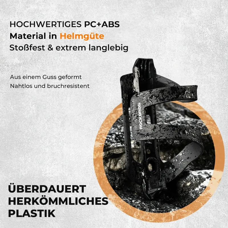 Fahrrad Flaschenhalter aus PC+ABS, Getränkehalter Trinkflaschenhalter Seitliche Entnahme Robuust Einfach zu Reinigen