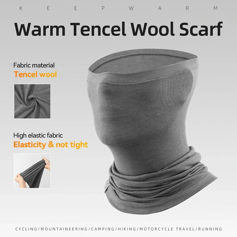 ROCKBROS Winter Thermo Halstuch uit Wolle Schlauchtuch