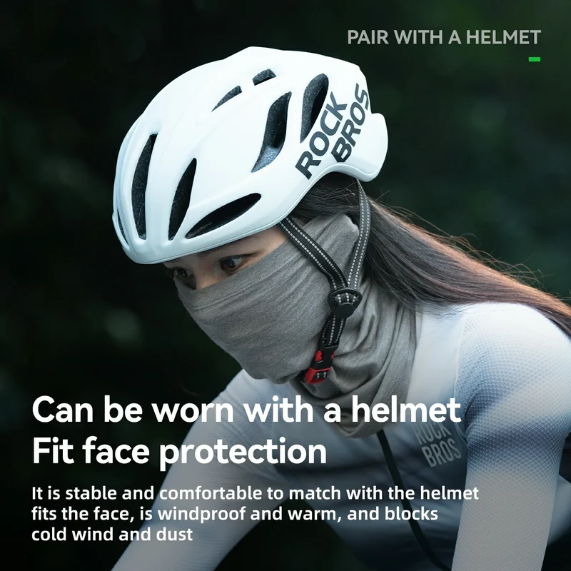 ROCKBROS Winter Thermo Halstuch uit Wolle Schlauchtuch