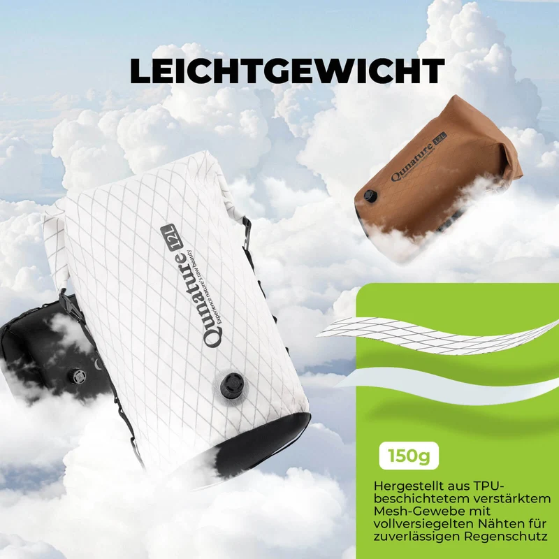 Qunature Lenkertasche 6L/12L Wasserdicht & Leicht