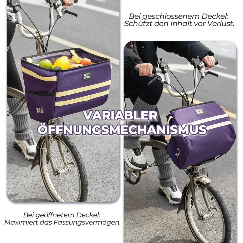 Fahrradlenkertasche voor Brompton Faltradkorbtasche Fronttasche 16L