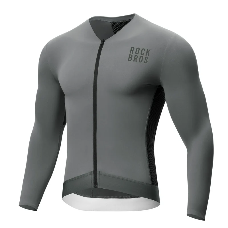 Fahrradtrikot Radtrikot Langarmheren, atmungsaktiv en schnelltrocknend, elastisches