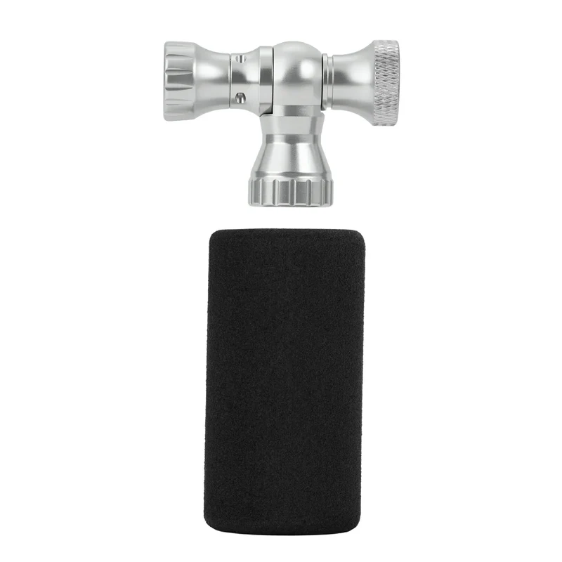 Mini Fahrradpumpe mit CO₂-Adapter - Tragbar, Presta & Schrader Compatibel, да 80 PSI