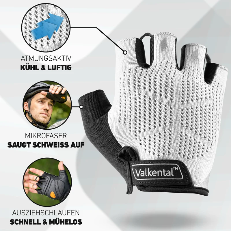 BikeRider Advanced - Profi Radhandschuh mit Gel Polster