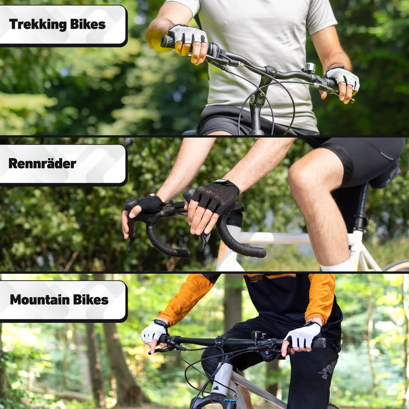 BikeRider Advanced - Profi Radhandschuh mit Gel Polster