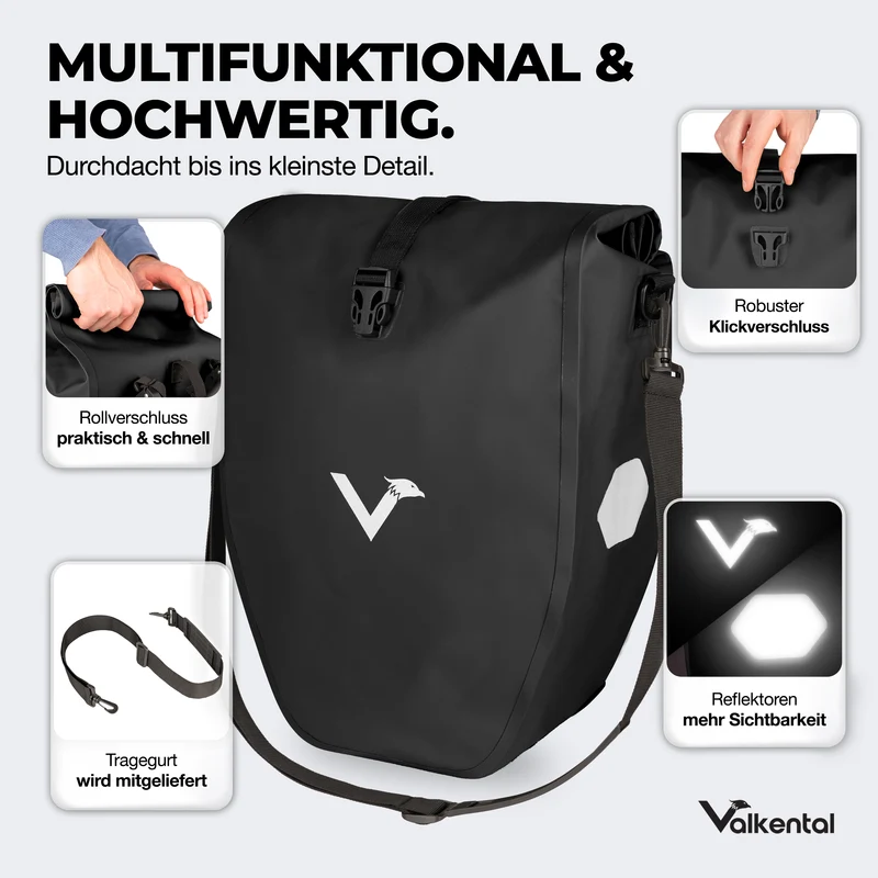 Bike Bag - große & wasserdichte Gepäckträgertasche