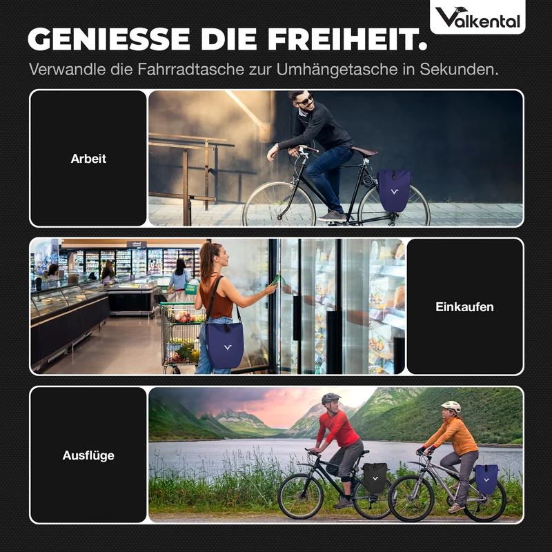 Bike Bag - große & wasserdichte Gepäckträgertasche