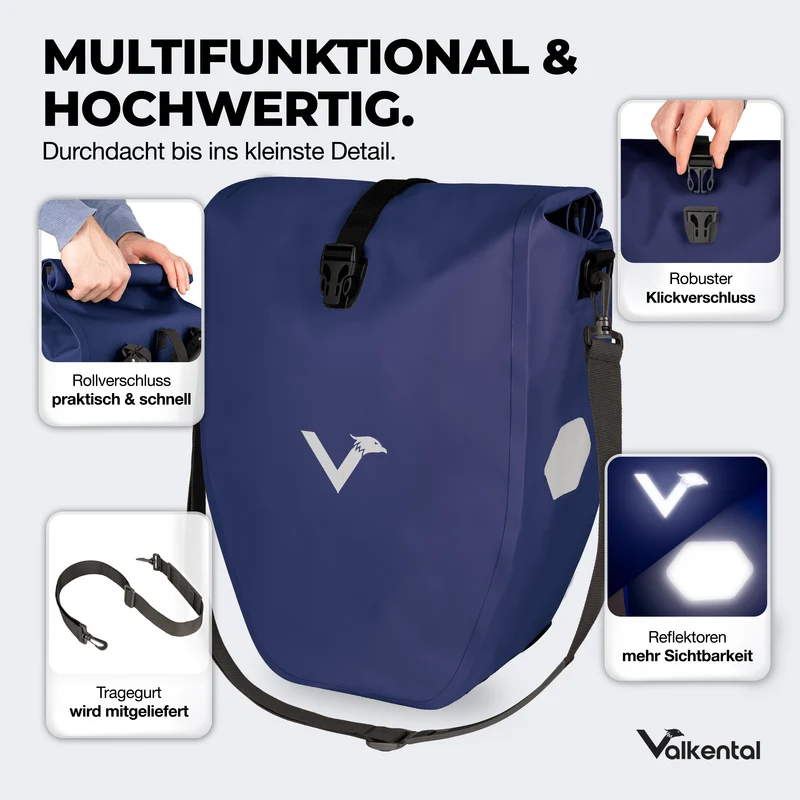Bike Bag - große & wasserdichte Gepäckträgertasche