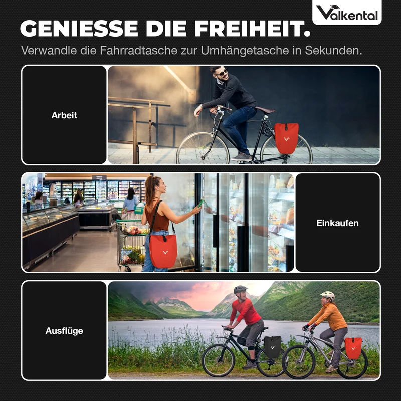 Bike Bag - große & wasserdichte Gepäckträgertasche
