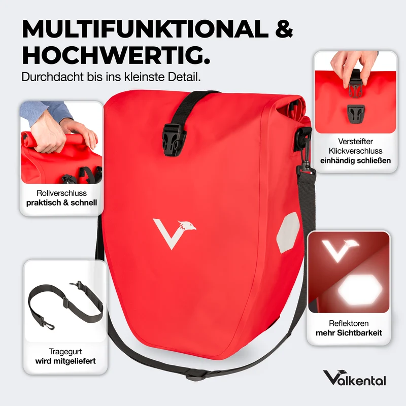 Bike Bag - große & wasserdichte Gepäckträgertasche