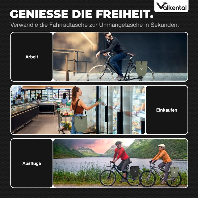 Bike Bag - große & wasserdichte Gepäckträgertasche